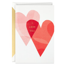 Hallmark Signature vuosipivkortti (pllekkiset sydmet) romanttiselle syntympivlle rakkaudelle ystvnpivlle aviomiehelle vaimolle poikayst