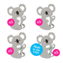 Big Dot of Happiness Koala Cutie - Vinkende Koala Dekorationer DIY Bear F?dselsdagsfest og Baby Shower Essentials - S?t med 20