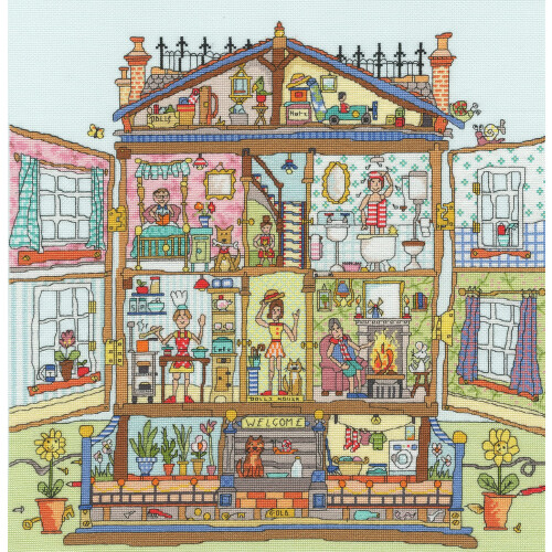 Bothy Threads Cross Stitch Kit - Cut Thru' Dolls House