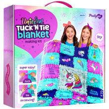 Pretty Me Unicorn Tuck N' Tie Fleece Deken Kit - DIY Knutselprojecten voor Meisjes 6+ Jaar
