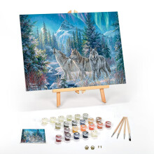 Ledgebay DIY Paint by Numbers-s?t til voksne Indrammet l?rred Begynder til avanceret Paint by Numbers-s?t indeholder akrylmalingss?t til bordplad