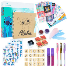 Disney Stitch zestaw materiałów do scrapbookingu dla dziewczynek nastolatki DIY artykuły do scrapbookingu zestaw artystyczny z naklejkami znaczki b