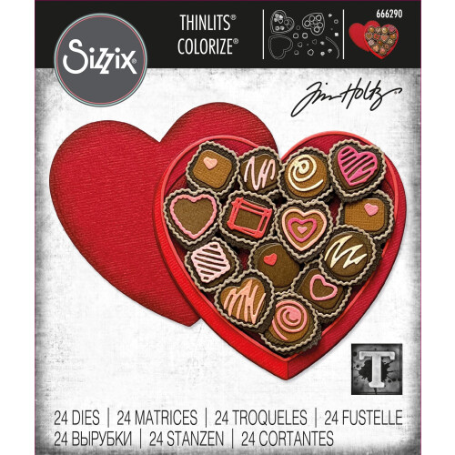 Sizzix Thinlits Dies By Tim Holtz 24/Pkg-True Love 666290 2