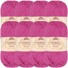 JubileeYarn Bambus-Baumwoll-Sportgarn  50 g/Knuel  Vermillion City  8 Knuel