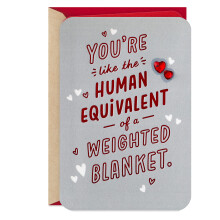 Hallmark Valentijnsdagkaart (Weighted Blanket) voor Verjaardag, Liefde, Romantische Verjaardag