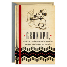 Hallmark Disneyn syntympivkortti isoislle (Vintage Mikki Hiiri)