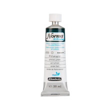 Schmincke - NORMA Blauw, 21500009, beste waterverf kunstenaarsolieverf, hoog gepigmenteerd, lichtvast, vegan, Phthalo groen, 35 ml