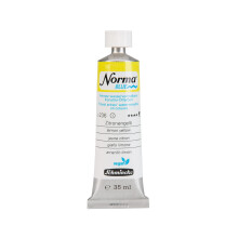 Schmincke - NORMA Blue 21236009 hienoimmat vesipohjaiset taiteilijaljyvrit erittin pigmenttiset valonkestvt vegaaniset sitruunankeltaiset 35 ml