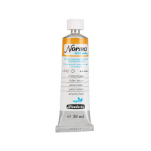 Schmincke - NORMA Blue 21248009 feinste Künstler-Ölfarben auf Wasserbasis hochpigmentiert lichtecht vegan Indischgelb 35 ml