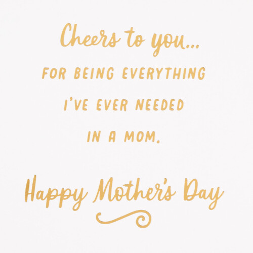 Hallmark Muttertagskarte fr Mutter von Sohn oder Tochter (Cheers to You) 2
