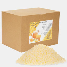 Pellets de cera de abejas de 5 libras, cera de abejas para hacer velas, bolitas de cera de abejas para la piel, cuentas de cera de abejas, cera d