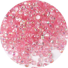 2250 stk. SS16 4mm AB flatback rhinestones til neglekunsth?ndv?rk Gennemsigtig glitter runde ?delstene Krystaller DIY t?jsko (Klar lys rosa AB)