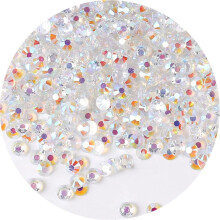 4500 ks SS6 2mm AB ploch kamnky na nehty Umeleck remesla Transparentn trpytky Kulat krystaly drahokamy DIY Oblecen Boty (cir bl AB)
