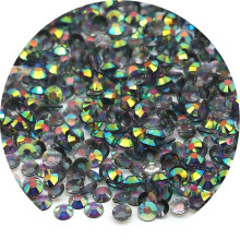 4500 stk SS6 2mm AB Flatback Rhinestones til neglekunsth?ndv?rk Transparent Glitter Runde ?delstene Krystaller DIY T?j Sko (Clear Light Grey AB)