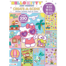 Bendon Hello Kitty ja ystvt luovat kohtauksen, jossa on yli 350 vrillist tarraa