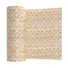 Rollo de red de caρa de malla abierta tejida con correas de caρa de ratαn natural de 16 ""x 9,8 pies para proyectos de decoraciσn de muebles de ca