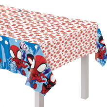 Amscan Spidey & Friends plastov potah na prty stul - 54"""" x 96"""" | Vcebarevn | Balen po 1
