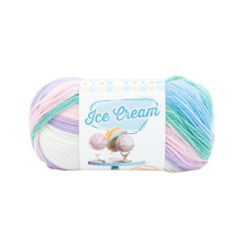 Lion Brand Garn Ice Cream Garn, Baby Garn zum Häkeln und Stricken, 1-Pack, Liebeszauber