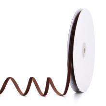 Pieaary Kaffeefarbenes Samtband, 0,6 cm x 20 Yards, ideal fr Geschenkverpackungen, Haarschleifen, Krnze, Hochzeits- und Weihnachtsfeier-Dekoration