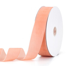 Pieaary Peach Velvet Ribbon 3/8"""" x 20Yd Erinomainen lahjapaketointiin hiusrusetteihin seppeleiden tekoon h- ja joulujuhlakoristeeksi (persikka 3/8