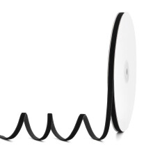 Pieaary Schwarzes Samtband, 1/4 Zoll x 20 Yards, ideal fr Geschenkverpackungen, Haarschleifen, Krnze, Hochzeit und Weihnachtsfeier, Dekoration (sch