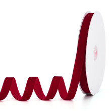 Pieaary Rotes Samtband, 5/8 Zoll x 20 Yards, ideal fr Geschenkverpackungen, Haarschleifen, Krnze, Hochzeit und Weihnachtsfeier, Dekoration (rot 5/8