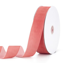 Pieaary Rose Gold Velvet Ribbon 1-1/2"""" x 20Yd Erinomainen lahjapaketointiin hiusrusetteihin seppeleiden tekoon h- ja joulujuhlakoristelu (Rose Gol