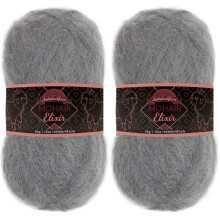 JubileeYarn Mohair Elixir Garn - Babyuldsblanding - 50 g/n?ste - Vesper - 2 n?gler