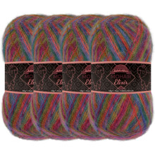 JubileeYarn Mohair Elixir Garn - Babyuldsblanding - 50 g/n?ste - Peach Bellini - 4 n?gler