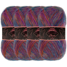 JubileeYarn Mohair Elixir Garn  Babywollmischung  50 g/Strang  Bella Luna  4 Strnge