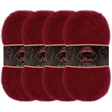 JubileeYarn Mohair Elixir Garn - Babyuldsblanding - 50 g/n?ste - Manhattan - 4 n?gler
