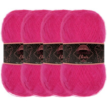 JubileeYarn Mohair Elixir Garn  Babywollmischung  50 g/Strang  Cherub's Cup  4 Strnge