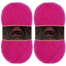 JubileeYarn Mohair Elixir Garn  Babywollmischung  50 g/Strang  Violet Fizz  2 Strnge