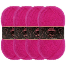 JubileeYarn Mohair Elixir Garn  Babywollmischung  50 g/Strang  Violet Fizz  4 Strnge