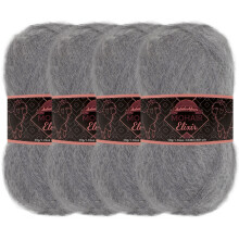 JubileeYarn Mohair Elixir Garn  Babywollmischung  50 g/Knuel  Vesper  4 Knuel