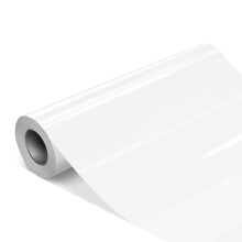 VViViD DECO65 Vinilo adhesivo permanente para manualidades en rollo a granel premium para trazadores (blanco brillante 24"" x 150 pies)