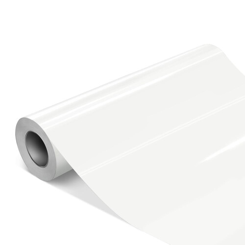 VViViD DECO65 Premium Bulk Roll Permanent Adhesive Craft Vinyl for Plotters (Gloss White 24"""" x 150ft)