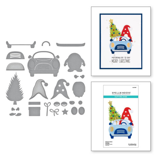 Spellbinders Etched Dies-Gnome Drive Holiday S41297 1
