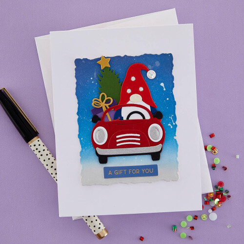 Spellbinders Etched Dies-Gnome Drive Holiday S41297 2