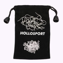 Hollosport Lot de 12 paires de crochets de boucles d'oreilles en argent sterling 925 pour la fabrication de bijoux avec 50 paires de fermoirs de