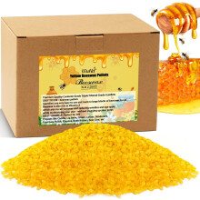 Pellets de cera de abejas amarilla de 5 libras Cera de abejas de grado alimenticio Cera de abejas triple filtrada para hacer velas Pastillas de c