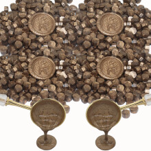 Andotopee Premium-Siegelwachsperlen fr Stempelsiegel, achteckige Wachspellets, Nachfllpackung fr Wachssiegel-Set, Hochzeitseinladung, Dekor, B