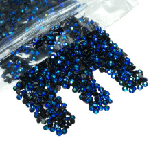 qiipii 8000PCS 3mm Sapphire Blue AB Resin Rhinestones for Crafts Flatback Jelly Rhinestones Bulk SS10 Non-Hotfix Dark Blue AB Stones Diamonds Crystals