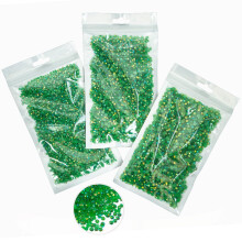 16000PCS Smaragdove zelen AB pryskyricov kamnky pro tvorbu 3mm 4mm 5mm tmave zelen ploch el kameny Bulk SS10 SS16 SS20 Diamanty Drahokamy na o