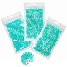 16000 KPL Aquamarine AB Hartsi strassit askarteluun 3mm 4mm 5mm Lake Blue Flatback Jelly Stones Bulkki Vesi Siniset Timantit Jalokivet Kiteet Kynsill