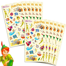 Klassisches Peter Pan Aufkleber Set für Partys ~ Über 300 Aufkleber vom Jungen, der nie erwachsen wird