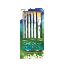 Ooly Chroma Paint Brush Set de 6 pinceles con tamaρos variados Pinceles de pintura de nivel principiante a intermedio para niρos y niρos Suminist