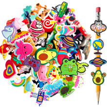 Zddaoole 45 stk Blyant Topper Dekorationer Forskellige S?de Blyant Clips Dejlige Blyant Tilbeh?r Bulk Pen Toppers Charm til B?rn Elever Skolegave