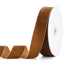 Pieaary Ruskea Velvet Ribbon 2"""" x 20Yd Sopii erinomaisesti lahjapakkaukseen hiusrusetteihin seppeleiden tekoon h- ja joulujuhlakoristeisiin (ruske