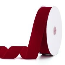 Pieaary Red Velvet Ribbon 2"""" x 20Yd Sopii erinomaisesti lahjapakkaukseen hiusrusetteihin seppeleiden tekoon h- ja joulujuhlakoristeluihin (punaine